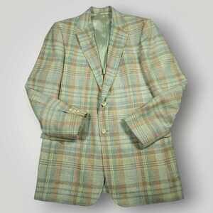 Stanley Blacker Blazer Sport Coat Mens 40R Vtg Wool Light Academia Deconstructed